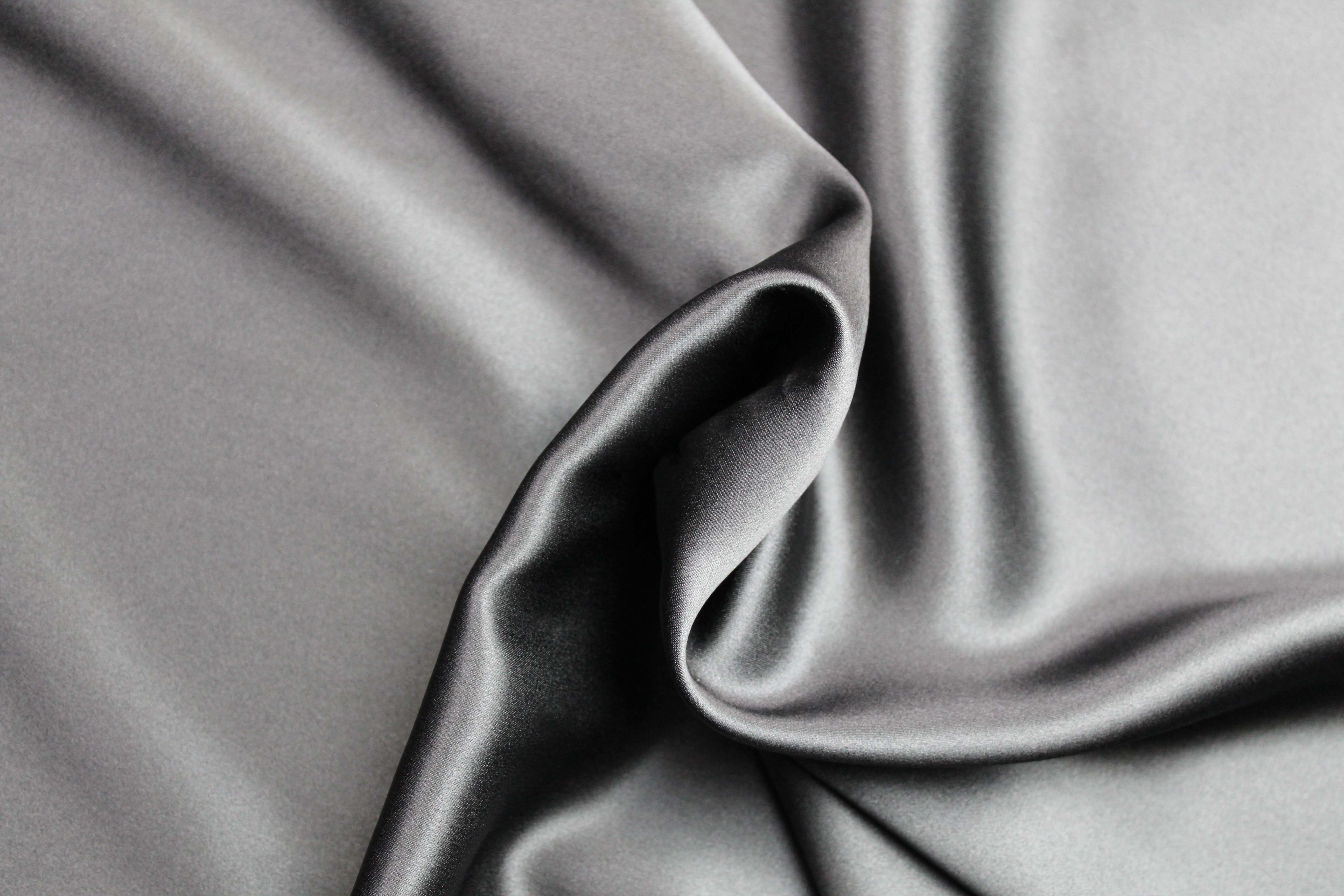 SILK SATIN - BLACK